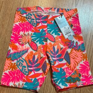 Cat & Jack Girls Bike Shorts 5T Floral‎ Print Activewear New with Tags